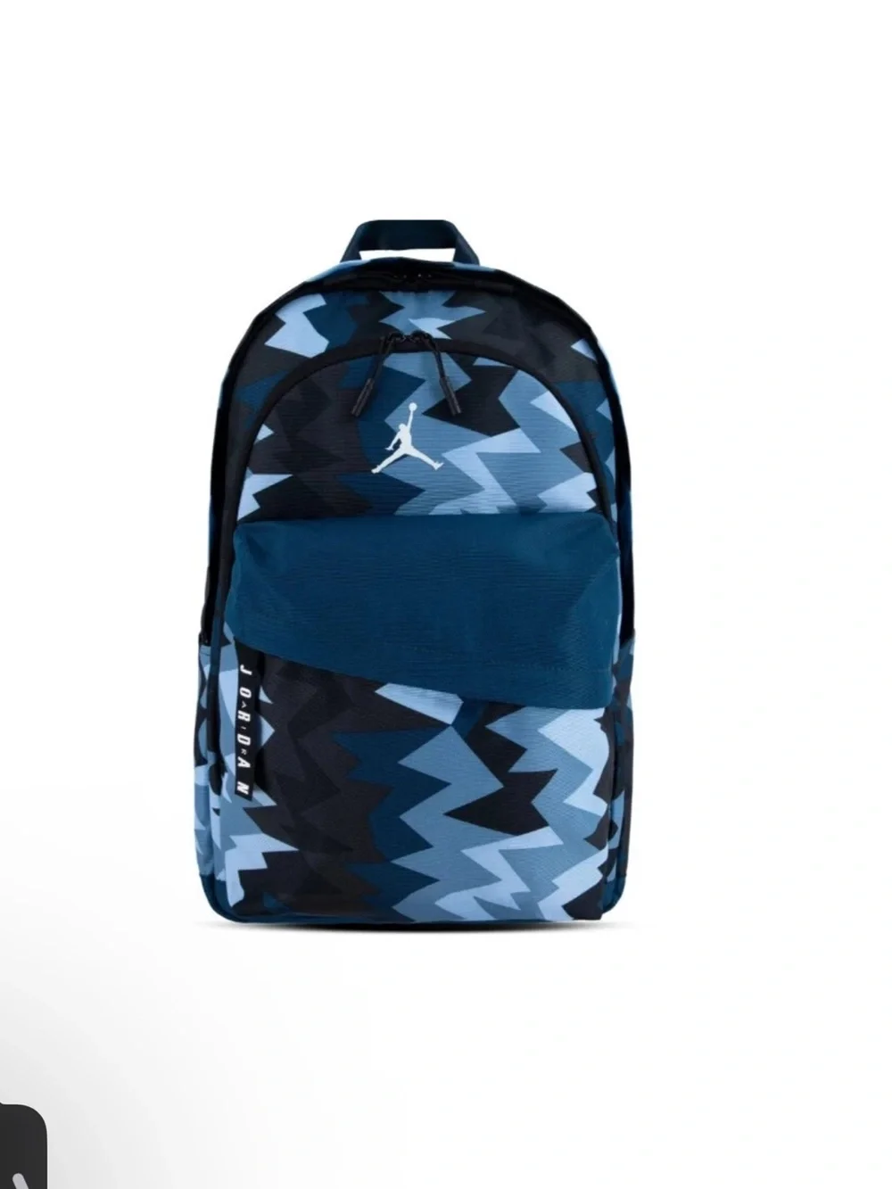 Jordan Men's Navy and Light Blue Geometric Backpack